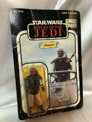 Vintage Kenner 1983 Star Wars Return of the Jedi Weequay 77 - Back Unpunched 2