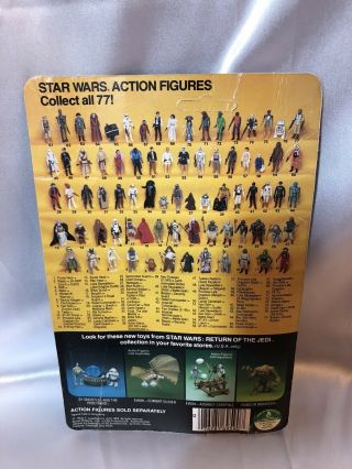 Vintage Kenner 1983 Star Wars Return of the Jedi Weequay 77 - Back Unpunched 5