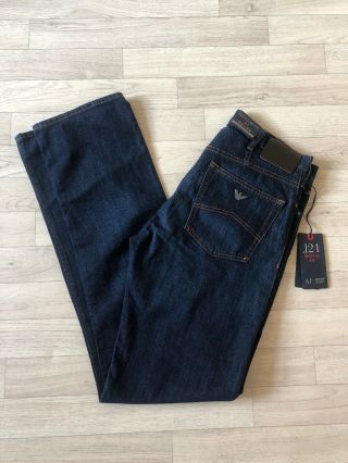 Armani Jeans Vintage Blue Mens Regular Fit Armani Jean W32 L34 J21 Jeans