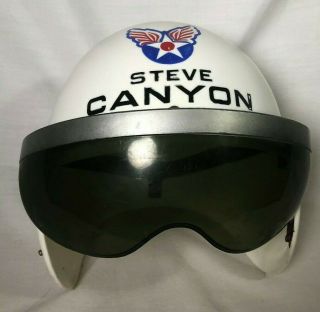 Ideal Steve Canyon Vintage Flight Pilot Air Force Helmet P - 1 1959 Tv Show