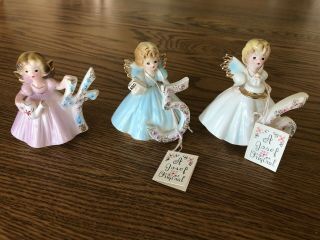Josef’s Japan Angel birthday Figurines Vintage Ages 1 - 12 6