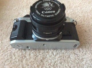 VINTAGE CANON AE1 35mm CAMERA with Flash,  Extra Lens And Strap 7
