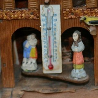 VNTG SWISS WEATHER PROPHET HYGROMETER HANSEL & GRETEL WITCHES HOUSE - KEYDEL CO 4