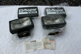 Vintage Oem Nos Mopar Kc Hilites Driving Fog Lamps Lights 82200850