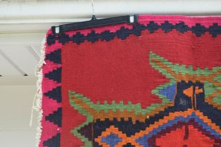 Antique Vintage Native American Indian Rug Saddle Blanket Navajo Wool Geometric 6