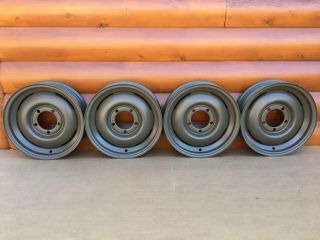 Willys M38 M38a1 Jeep Factory Military War Wheels Rims Oem Vintage Usa