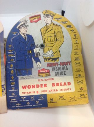Aircraft Spotter Dial Advertising Wonder Bread World War II WWII & army navy 2 3
