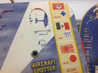 Aircraft Spotter Dial Advertising Wonder Bread World War II WWII & army navy 2 5