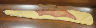 Vintage Soft Leather Rifle/shotgun Case Tooled