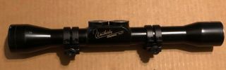 Vintage Weatherby Imperial 4x81 Rifle Scope & Rings,  Made In Germany 50 - 70s