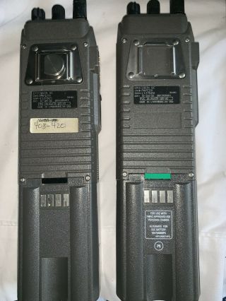 Vintage 2 GE / Ericsson M - PA MPA Scan RADIO w /2 CHARGER 6