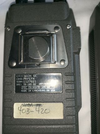 Vintage 2 GE / Ericsson M - PA MPA Scan RADIO w /2 CHARGER 7