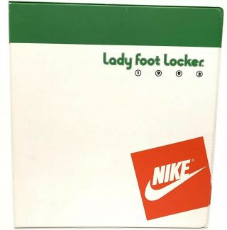 Lady Foot Locker Nike Logo Employee Binder 1992 Orange Swoosh School 3 - Ring VTG 5