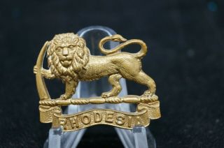 Ww2 Era Rhodesian Staff Corps Cap Badge