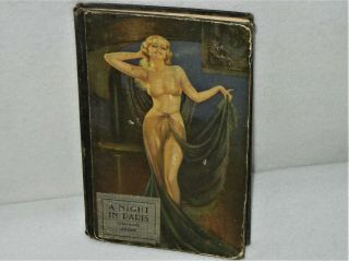 1933 Hollow Book W/cap Detonator - A Night In Paris - Practical Joke Prank Fun