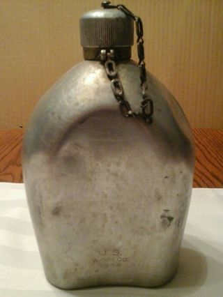 Ww11 Us Army Military Issue A.  G.  M.  Co 1942=rare Canteen