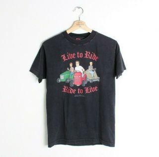 Vintage King Of The Hill Live To Ride T - Shirt Mike Judge Fox Size Small
