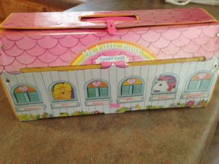 Vintage My Little Pony Carry Case Stable 1983 Vintage W/ 4 Mlp