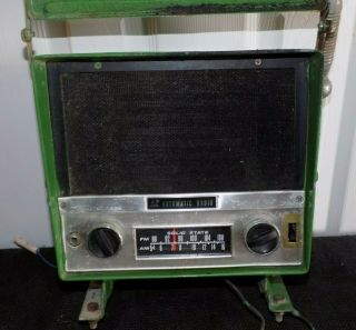 Fender Mount Tractor Automatic Radio Green John Deere Vintage 3