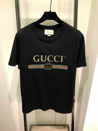 Gucci Washed Vintage T - Shirt Men 