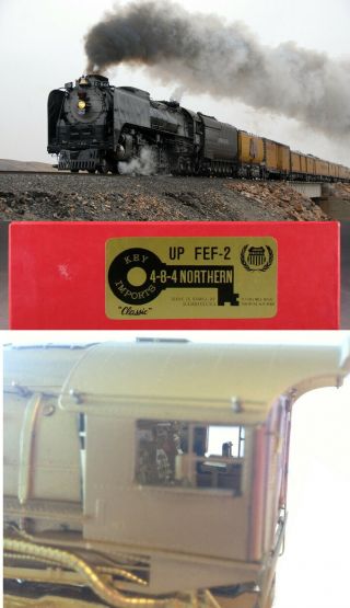 Rare Brass Ho Key Imports Up Union Pacific Fef 4 - 8 - 4 Northern Full Cab Interior