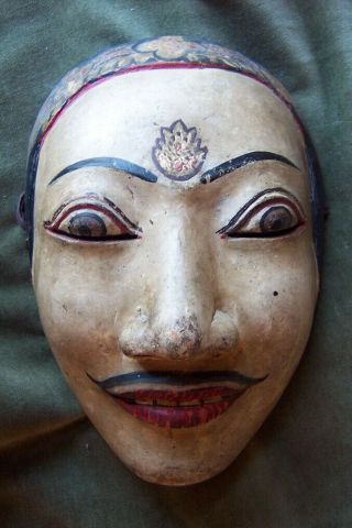 Mask - Topeng - Indonesia - Bali - Java - Vintage - Carved Wood - Old Vintage - Wayang -