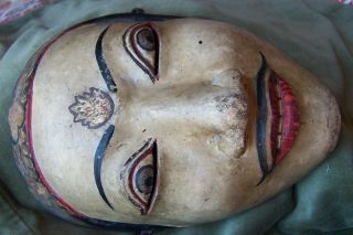 MASK - Topeng - Indonesia - Bali - Java - Vintage - carved wood - old vintage - wayang - 3