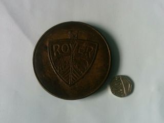 vintage copper Rover Classic car badge.  Rare and unusual. 6