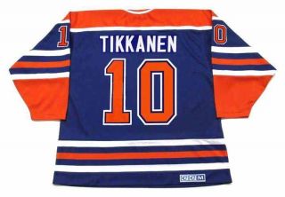Esa Tikkanen Edmonton Oilers 1987 Ccm Vintage Throwback Away Nhl Hockey Jersey