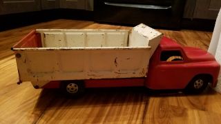 STRUCTO HYDRAULIC DUMP TRUCK,  VINTAGE Mid Century.  ORIG.  COND. 8