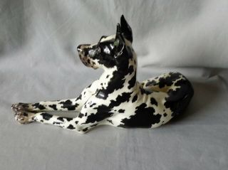 Vintage c1945 Gort Bone China GREAT DANE Figurine Large 14.  5 