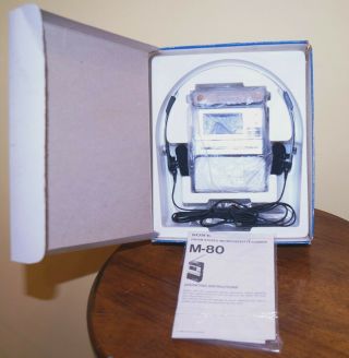 Vintage NOS 1982 Sony M - 80 MicroCassette Player Recorder w/ AM/FM Radio Walkman 2