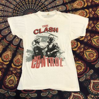 Vintage 1984 The Clash Mohawk Revenge Tee Shirt Screen Stars