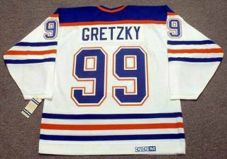 Wayne Gretzky Edmonton Oilers 1987 Ccm Vintage Throwback Home Nhl Hockey Jersey