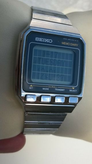 Seiko Memo Diary Vintage LCD Digital Watch UW02 - 0010 - Lovely example 2