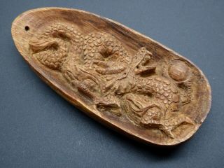 Agarwood Aloeswood Dragon Hand Carved Malaysia Amulet Pendant Necklace