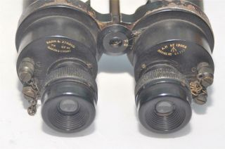Vintage Barr & Stroud CF41 7x50 British WW2 Military Binocular c/w Leather Case 5