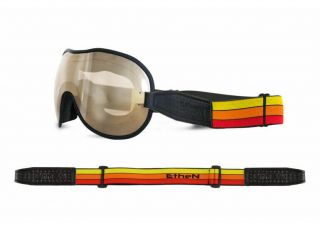 Ethen Cafe Racer Motorcycle Vintage Goggles - Orange/red/yellow