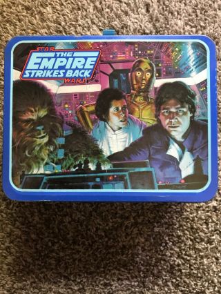 Vintage Lunch Box Star Wars Empire Strikes Back 1980 & With Thermos