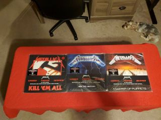 Metallica 45 Series 3 Album Set Rare Colored Red,  Blue & Purple Factory