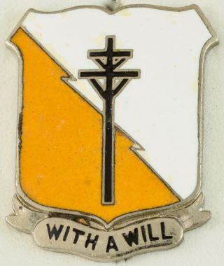 60th Signal Battalion Crest Di/dui Pinback Ns Meyer Hm