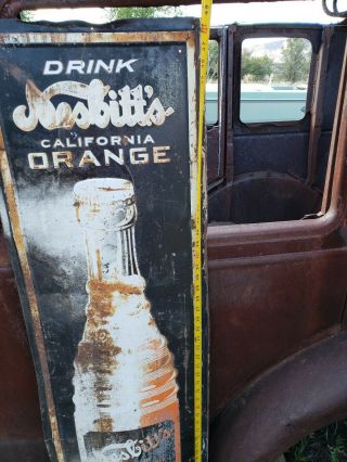 Large Vintage 1940 ' s Nesbitt ' s Orange Soda Pop 49 