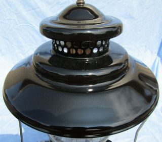 CUSTOM GLOSS BLACK COLEMAN MODEL 228E DOUBLE MANTLE LANTERN MADE IN JANUARY 1960 7