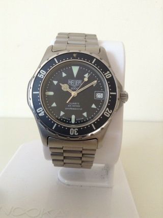 Heuer 2000 Vintage 973.  006 Quartz Date Watch Bracelet/crown 1980s