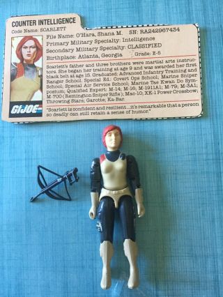 Arah Vintage Gi Joe Rare 1980’s Action Figure Scarlett.