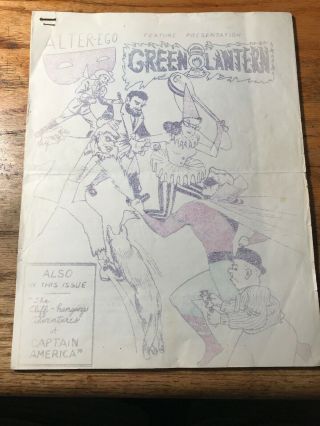 Fanzine Blowout: 1960s Vintage Alter Ego 3? Green Lantern Rare