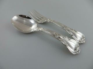 Baby Spoon & Fork Set Chantilly Gorham Sterling Silver Flatware No Monogram