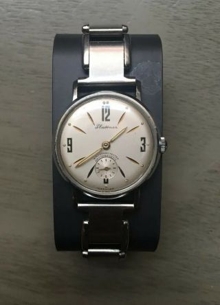 Vintage 1950’s Watch Hand - Winding Flex Band Watch German Made