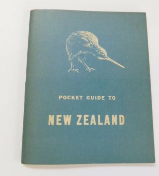 Wwii Pocket Guide To Zealand Us Army Military 1943