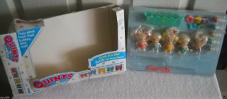 9469 Vintage Tyco Quints Drink And Wet W/magic Diapers Dolls